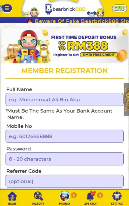 Payments Through the Bearbrick888 App