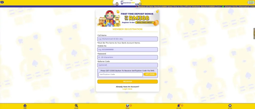 Creating an Account